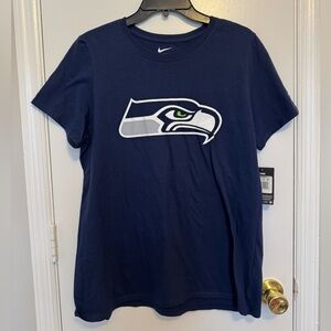 Nike Seattle Seahawks Logo Blue Training Shirt XXL